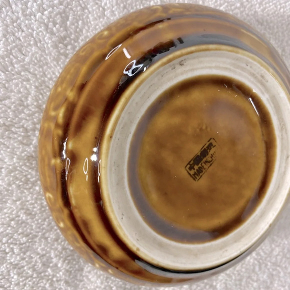 Vintage  MCM Round Ceramic Pottery Ashtray Trinket Dish Art Decor - Picture 10 of 14